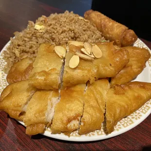 L5. Almond Boneless Chicken Lunch Special