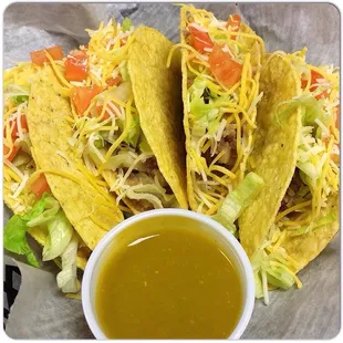 Home made beef crunchy tacos!