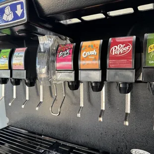 Nice selection of fountain drinks