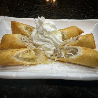 Fried Banana Rolled with Honey