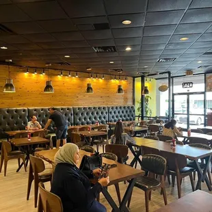 the interior of a restaurant