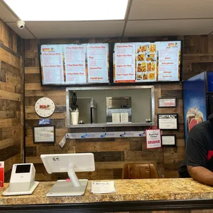 a man behind the counter