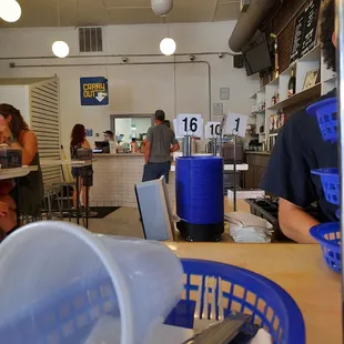 diners in the background