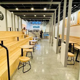 the interior of a coffee shop