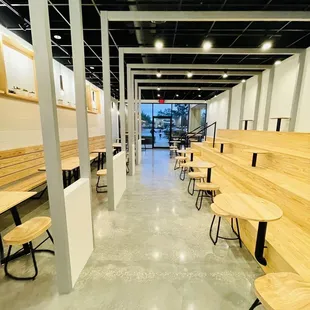 the interior of a coffee shop