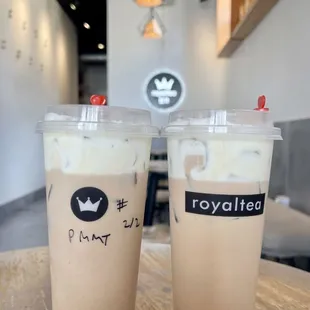 seasonal pumpkin mousse milk tea!