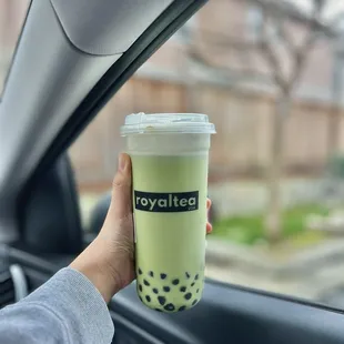 Cheese Mousse Uji Matcha w/ Boba ($6.75)