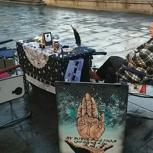 My set up on Jackson Square in New Orleans