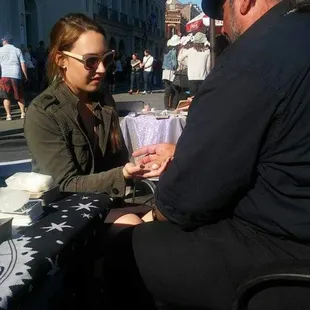 Reading palms is really my favorite