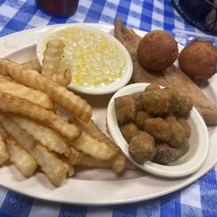 One piece fried catfish meal!