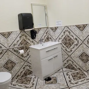 a toilet and sink