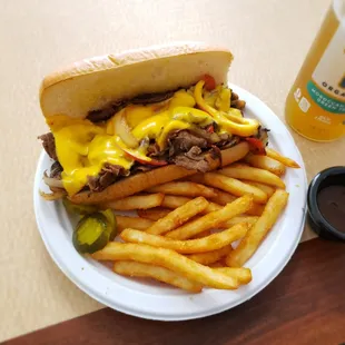 Philly Cheese-steak W/Fries