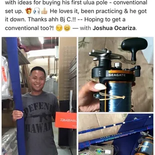 Bought him his first Ulua pole &amp; conventional set up!