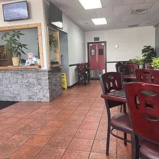 the interior of a restaurant