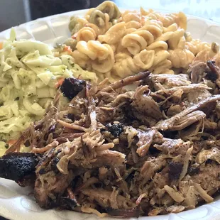 Pulled Pork with Coleslaw &amp; Pasta Salad