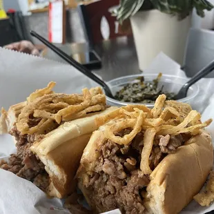 Korean Cheesesteak Sandwich