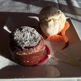 Melting Dark Chocolate Souffle