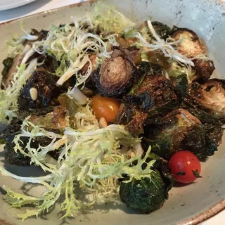 Crispy Fried Brussels Sprouts & Cauliflower