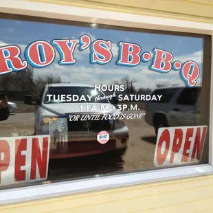 Open 11-3 "Or until food is gone."