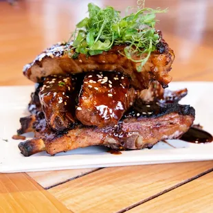 Wood Smoked Mongolian Spiced Baby Back Ribs