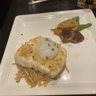 Parmesan Bacon Crusted Chilean Sea Bass