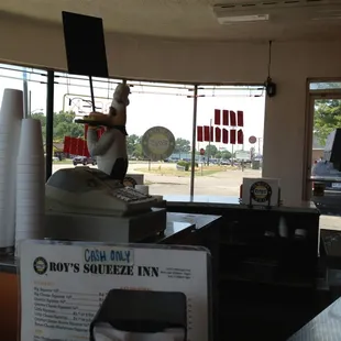 Inside looking up Michigan Ave