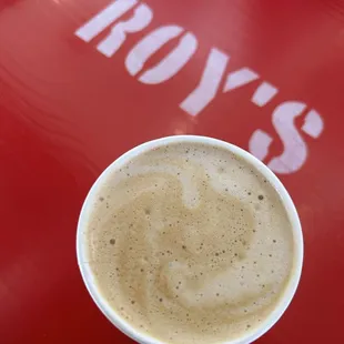 Churro latte (almond milk)