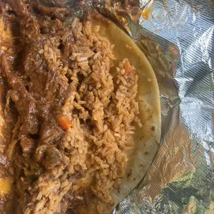 So delicious I didn't even mind the bad tortilla!!!!!