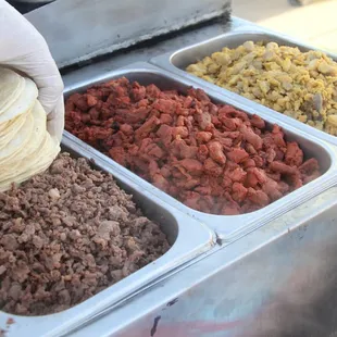 Asada, al pastor, pollo