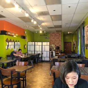 Cozy interior dining...