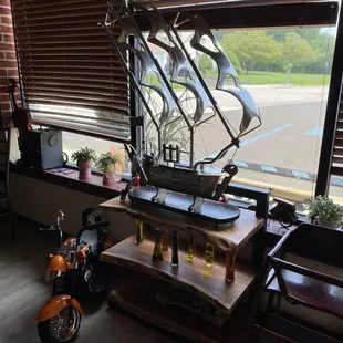 interior, sushi and sashimi