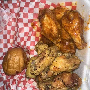 10 piece Chicken Cut traditional Mango habanero and lemon pepper extra wet   &amp;