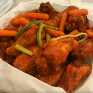 We offer many flavors. Honey Gold or Honey Hot and our own signature ROZAY&apos;S SEASONED