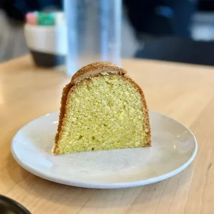 Olive oil lemon cake with espresso glaze - yum