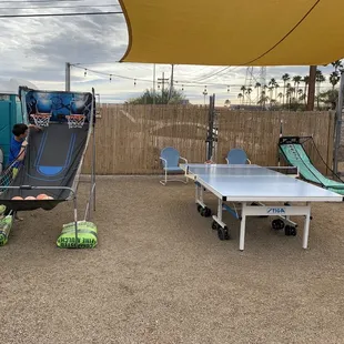 Play area to occupy kids and kids at heart