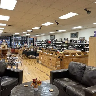 the inside of the store