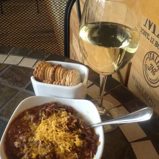 Red wine chili. Soo good