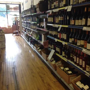 The wall of wine