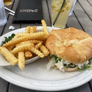 Chicken salad croissant