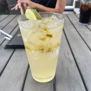 Grilled jalapeño margarita