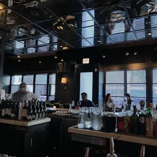 Interior of the bar area at RPM Italian in Chicago.