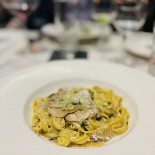 Tagliatelle with wild truffle mushroom butter