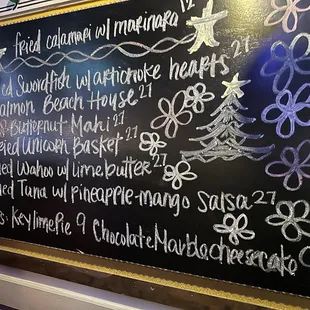 Specials of the evening