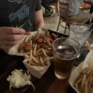 Fried shrimp basket