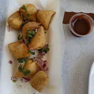 Street samosas