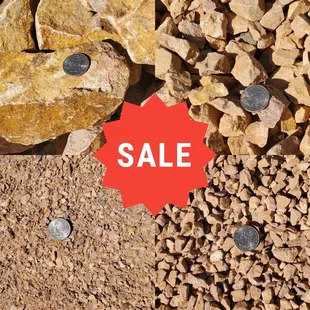 All gold gravel products will be on sale until February 1st