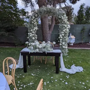 Sweetheart table Napa