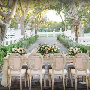 RSVP Party Rentals - Vintage Table and Louis Chairs