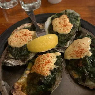 Rockefeller oysters