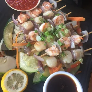 Grilled Shrimp and Scallops